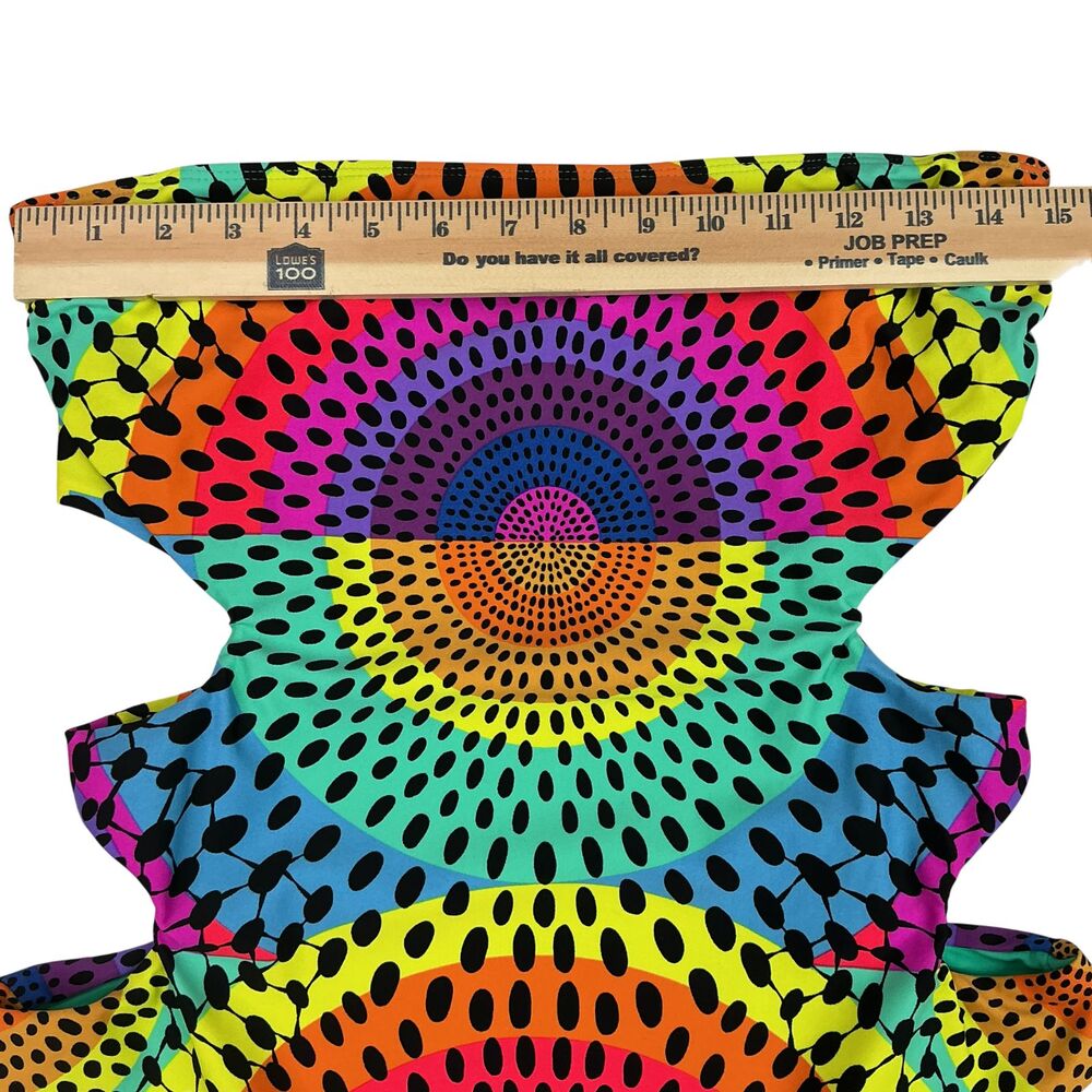 Mara Hoffman One Piece Swimsuit L Cutout Multicolor Rainbow Polka Dot $259 NWOT - Picture 13 of 14